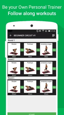 SPARTAN BODYWEIGHT FREE android App screenshot 5